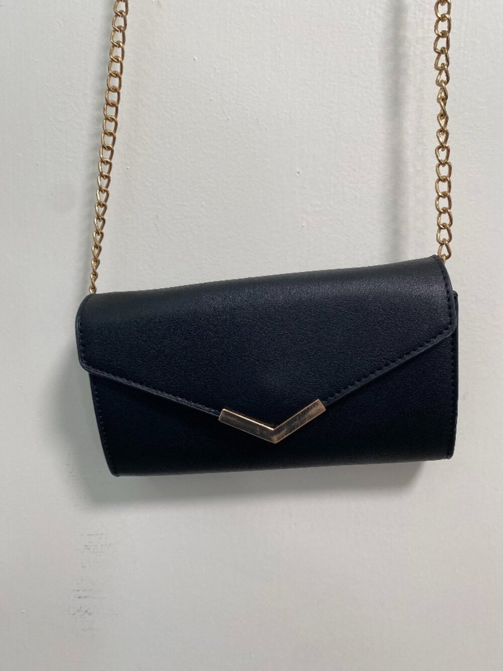 Small Chain Accented Crossbody Purse